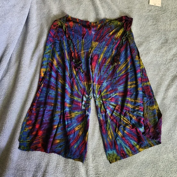 Jayli Tie-Dye Wrap Pants - Picture 2 of 3